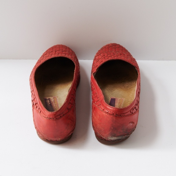 80s - SUSAN BENNIS - WARREN EDWARDS - Loafer - Men\'s - 10 - Red - Woven